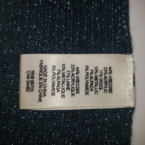 Rebecca Taylor Cold-Shoulder Metallic Ribbed Wool Blend Sweater - Picture 6 of 6